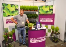 Jeroen Rijpkema van Kwekerij Osdorp is langzaam bezig van groenten in het geheel over te schakelen op potplanten.